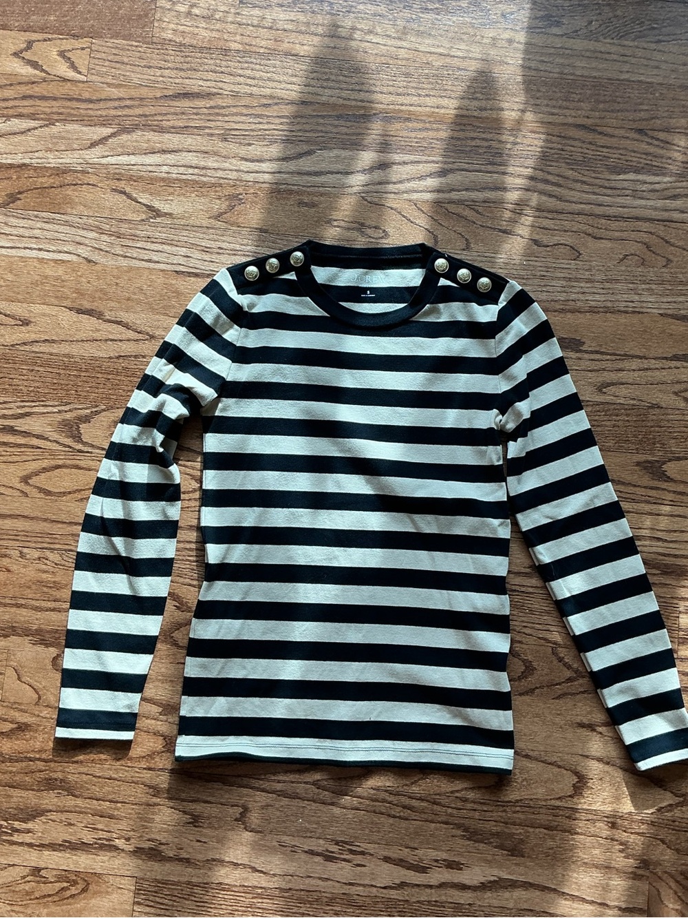 JCREW perfect tee with buttons